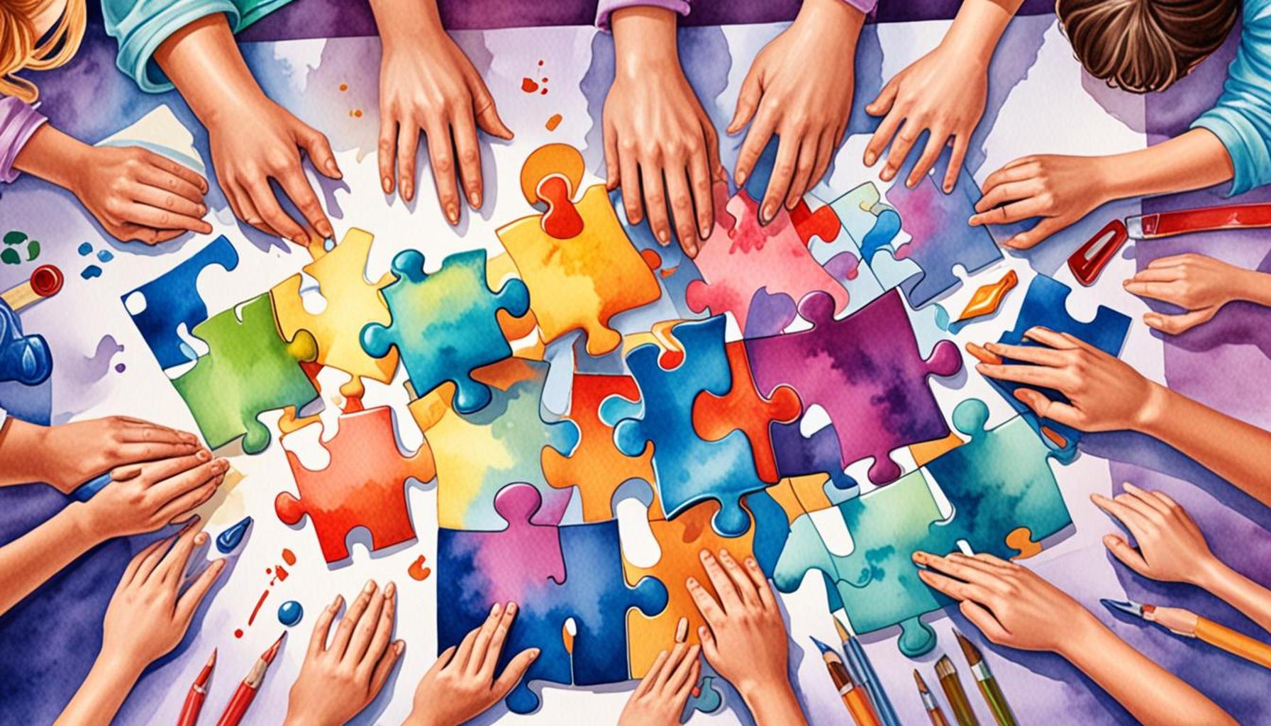 Group Puzzles: Strengthening Social Bonds and Reducing Stress